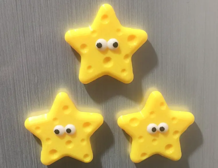 Cheese Star Fridge Magnet