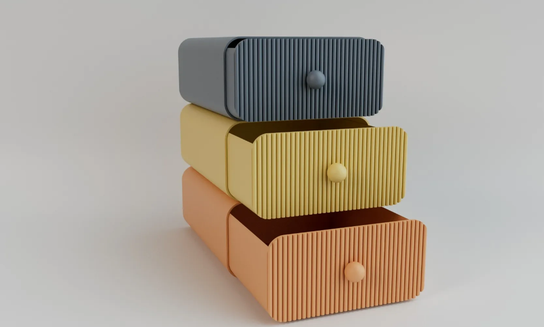 Modular desktop storage box