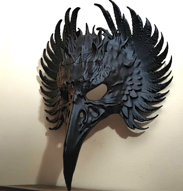 Gothic Crow Mask (Wearable)