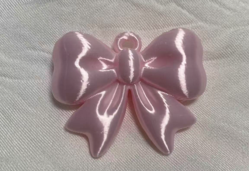 3D Bubble Bow Pendant