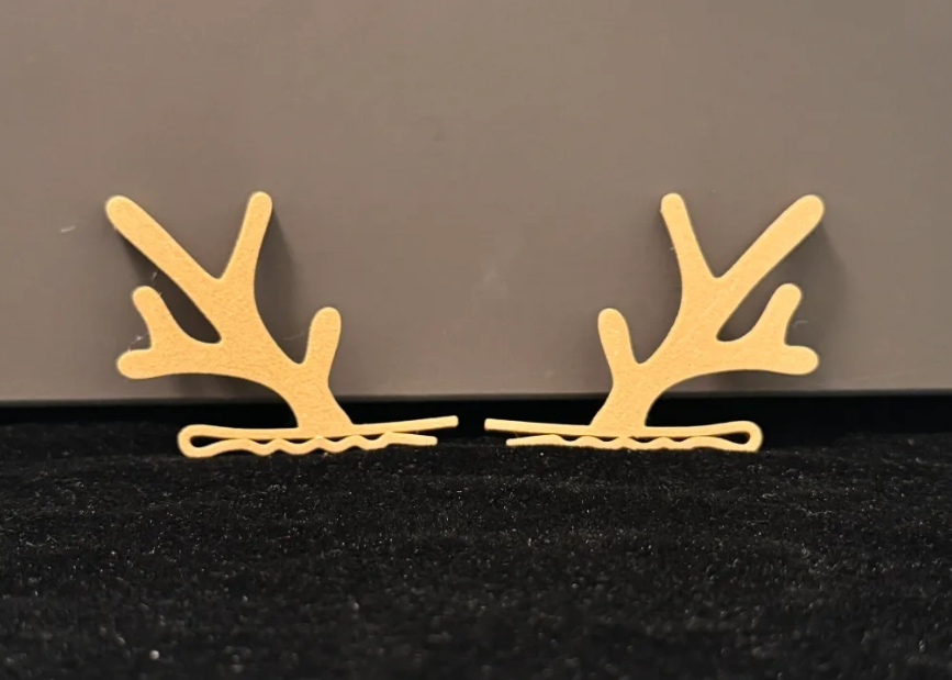Christmas reindeer antler hair clips