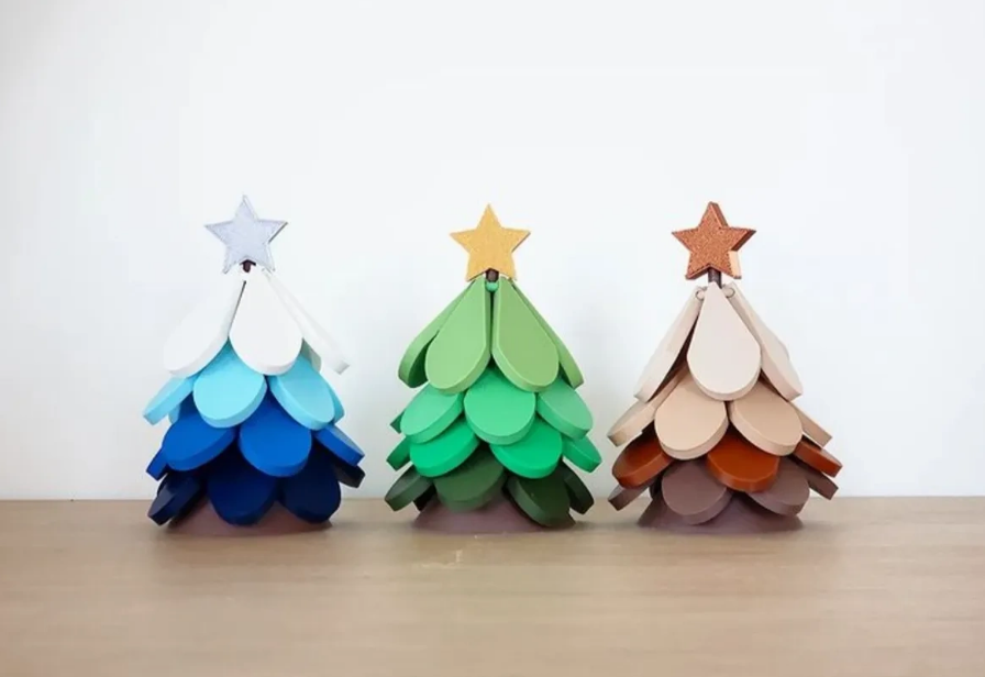 Christmas tree coasters