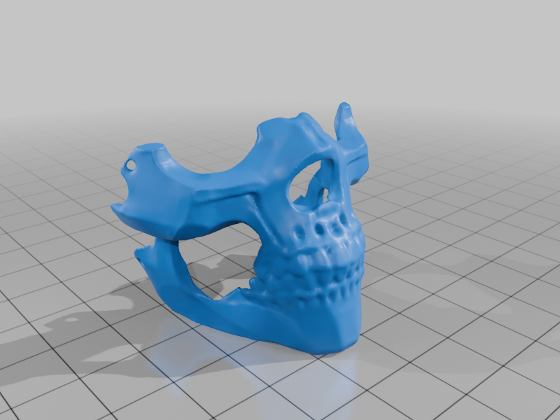 Half mask skull remix