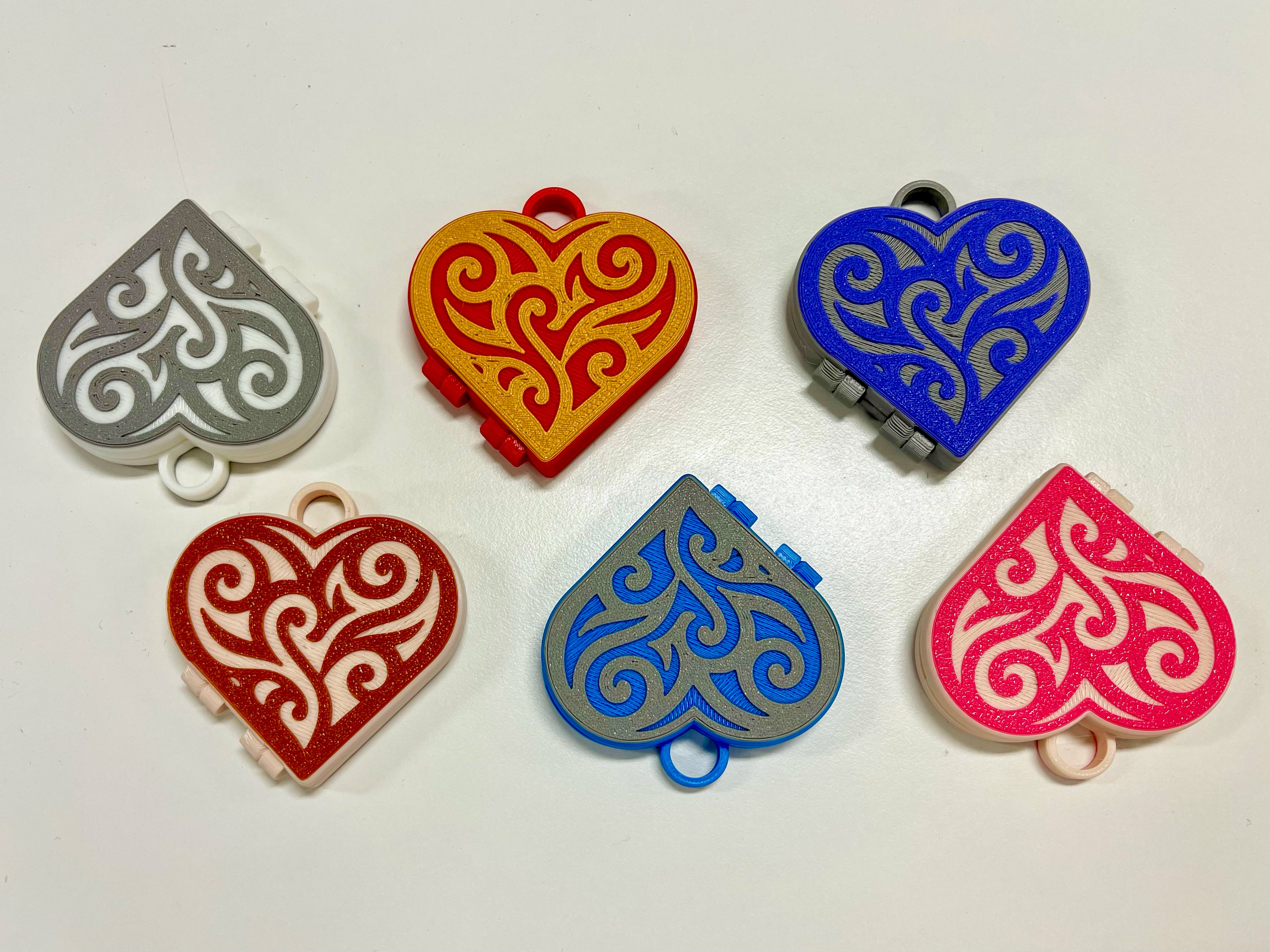 Avatar Multi-Colour Heart Locket