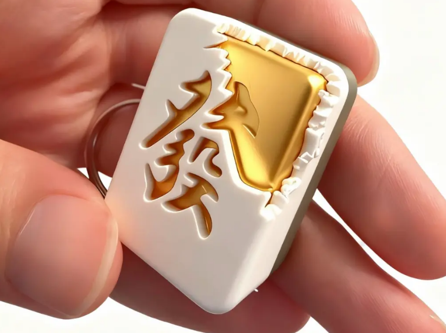 Mahjong-themed pendant