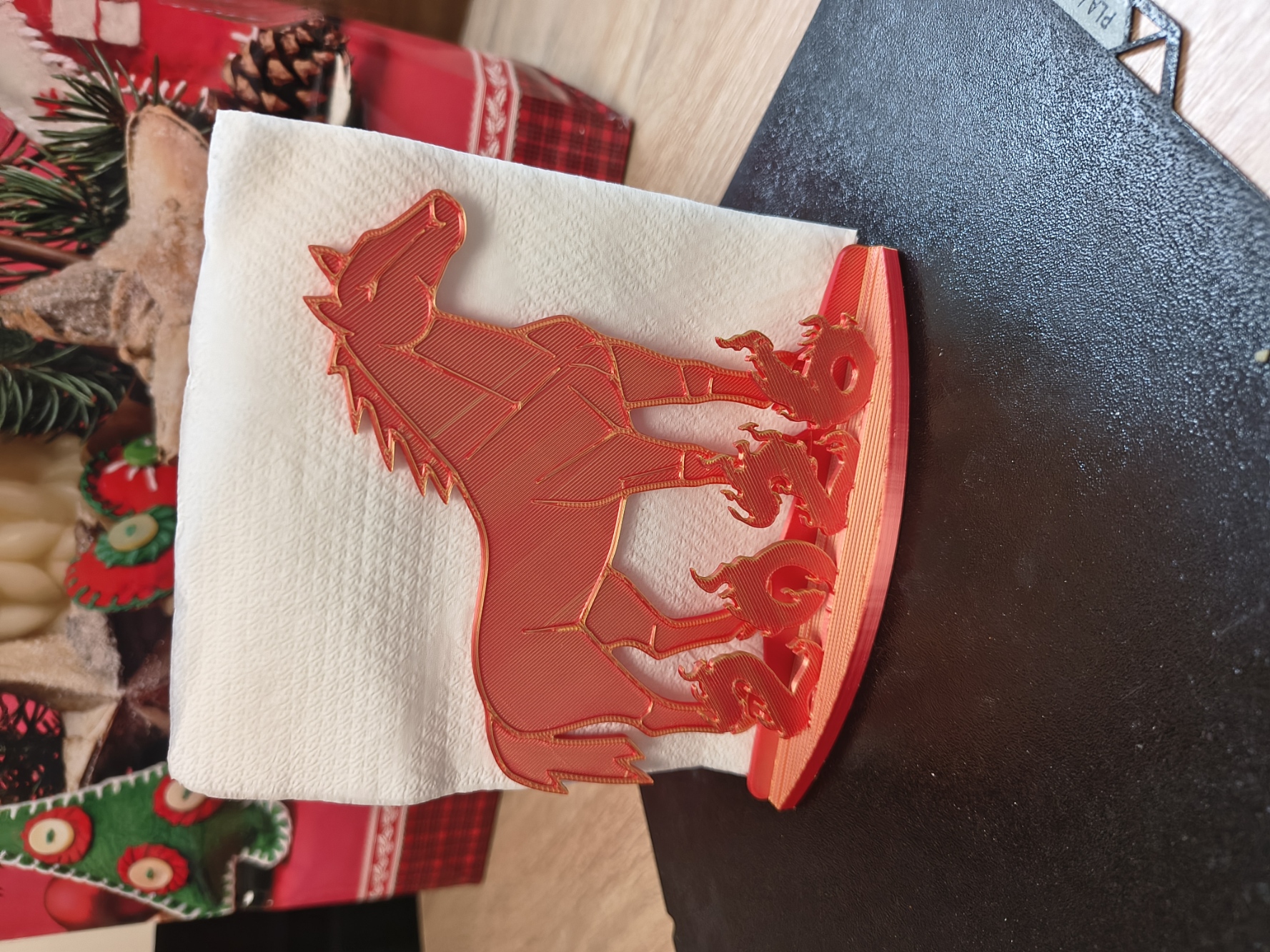 Fire Horse 2026 vertical napkin holder