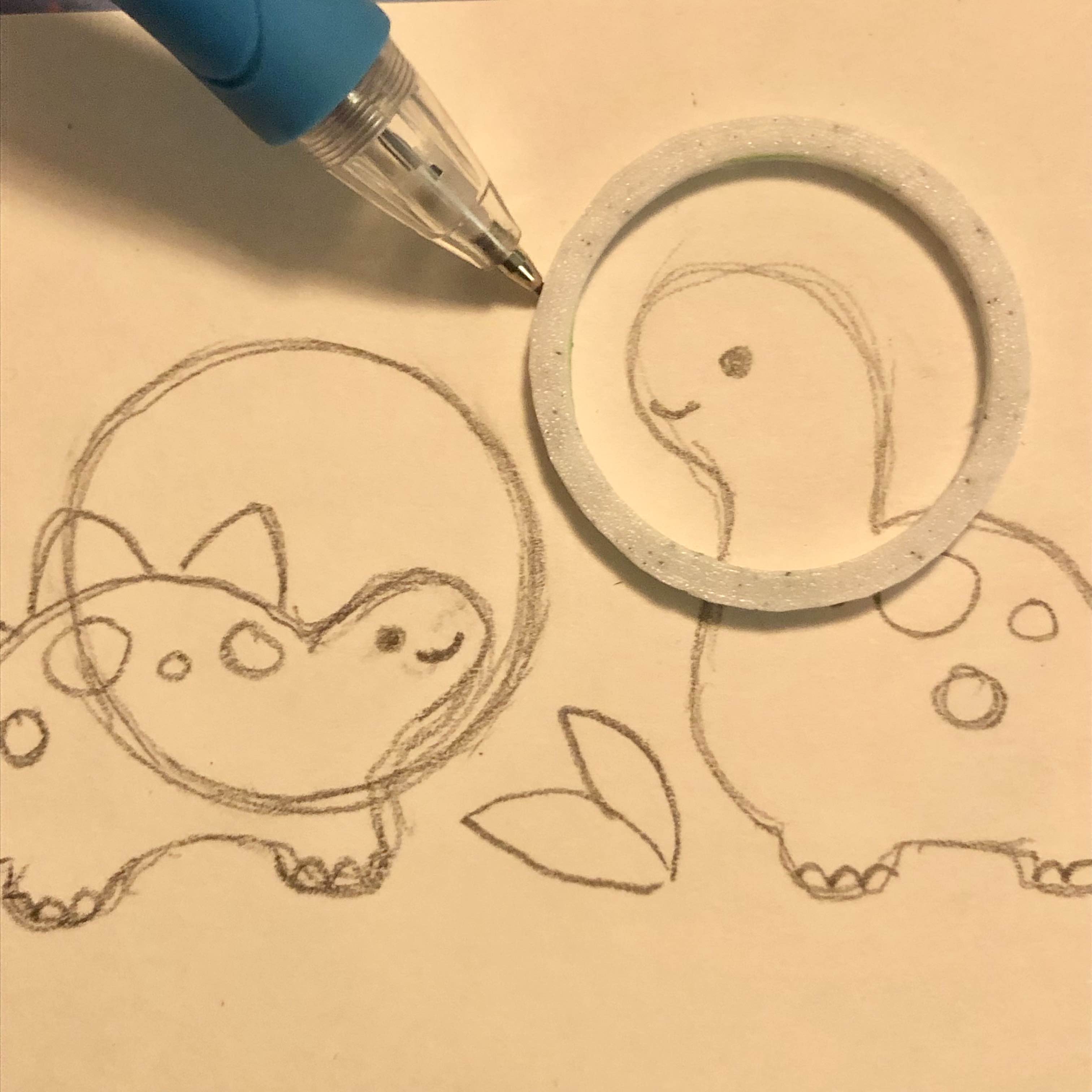 Dino Themed Photo Ornaments