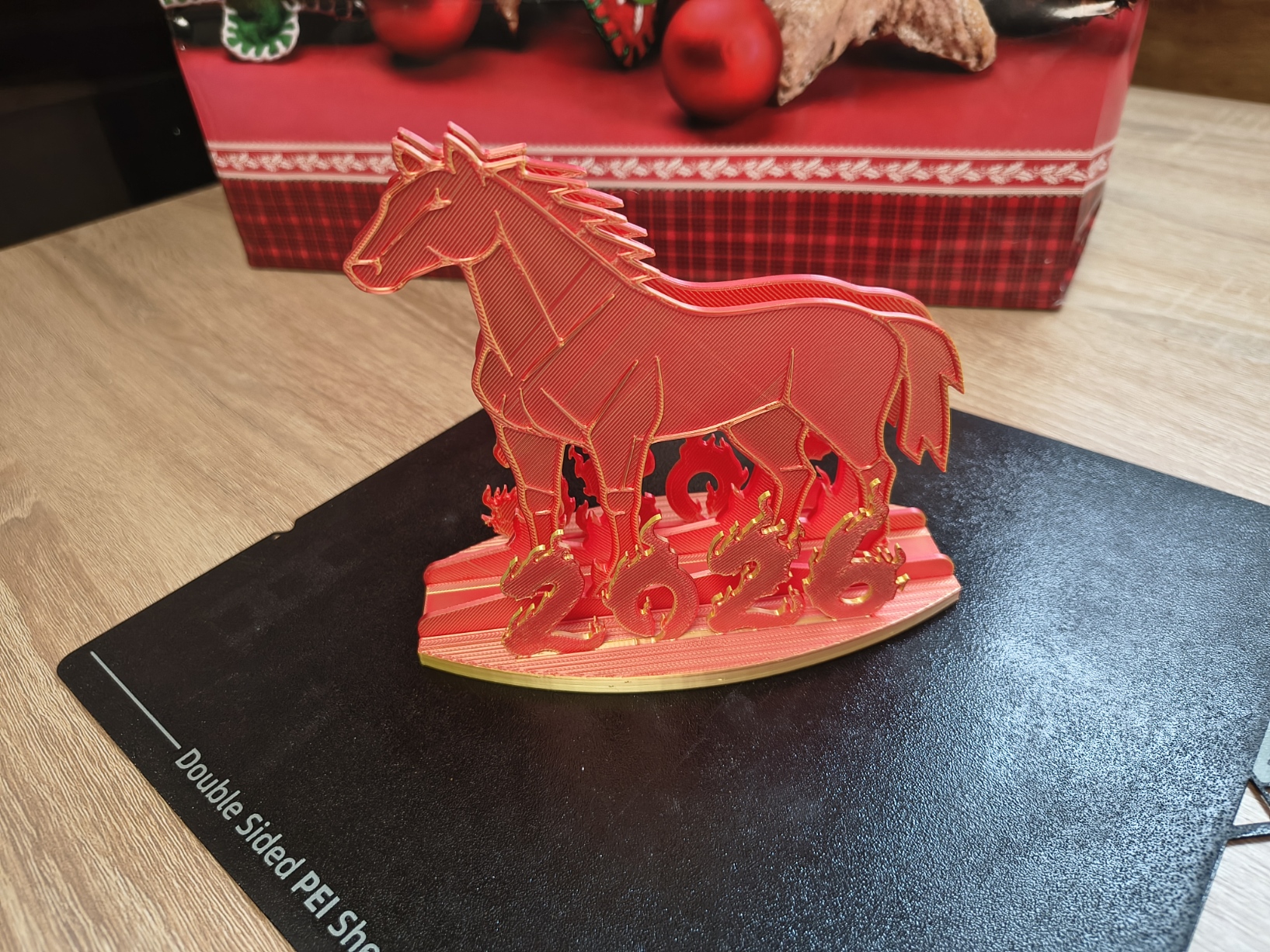 Fire Horse 2026 vertical napkin holder