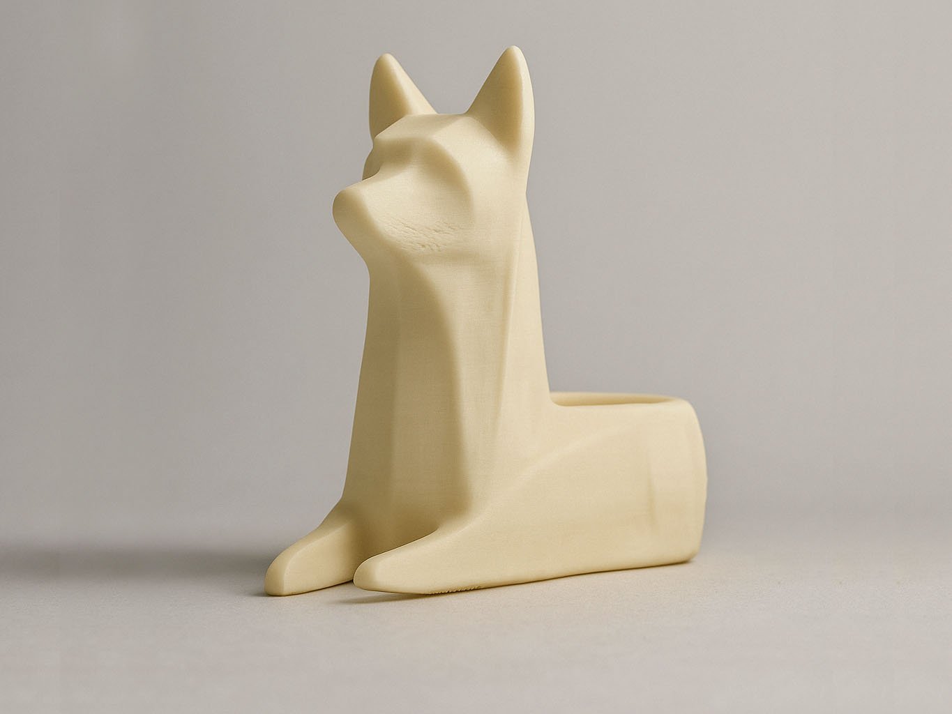 Tea light Candle Snowy wolf - Christmas vibe