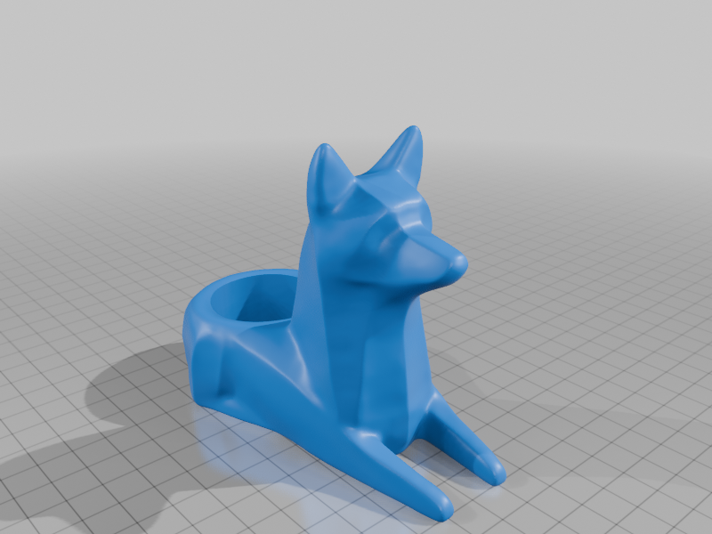 Tea light Candle Snowy wolf - Christmas vibe