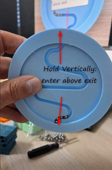 Infinity marble track