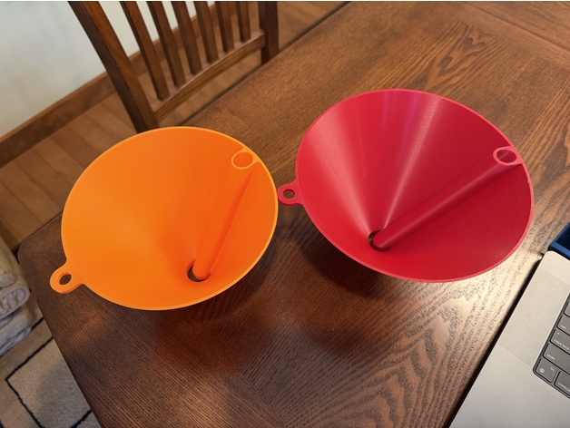 Funnel for 5qt oil bottle