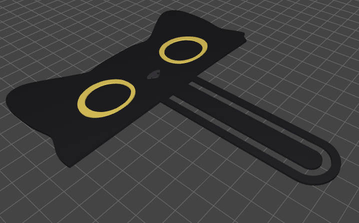 Black Cat Bookmark – Cute Minimalist Page Marker