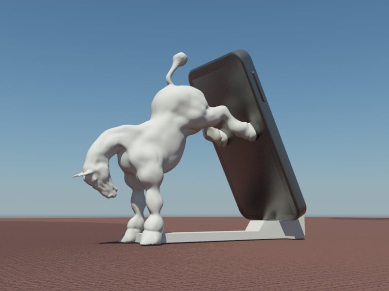 horse cell phone stand