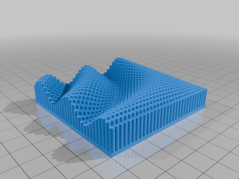 Sinusoidal Wave of Cylinders