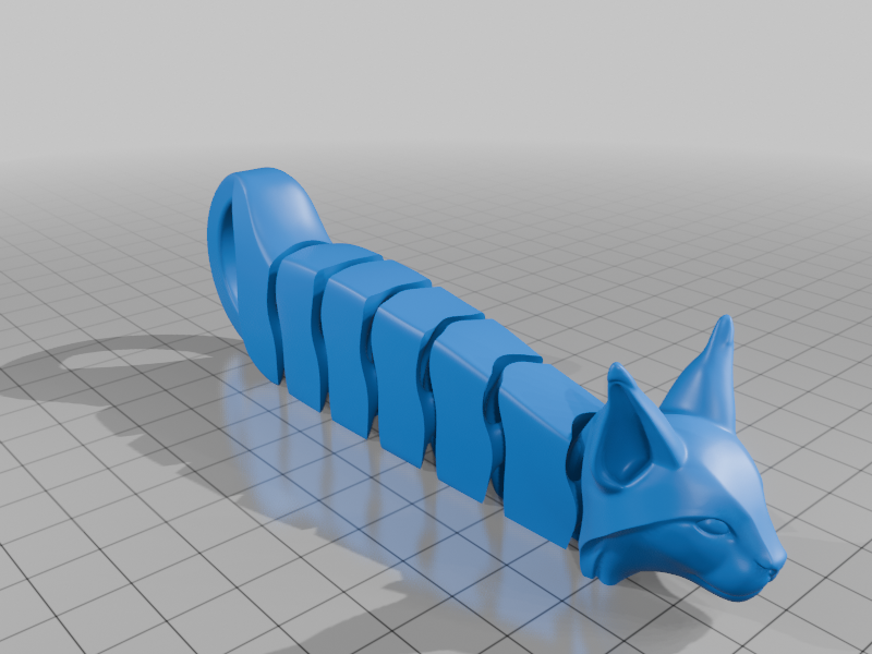 Articulated Cat Keychain